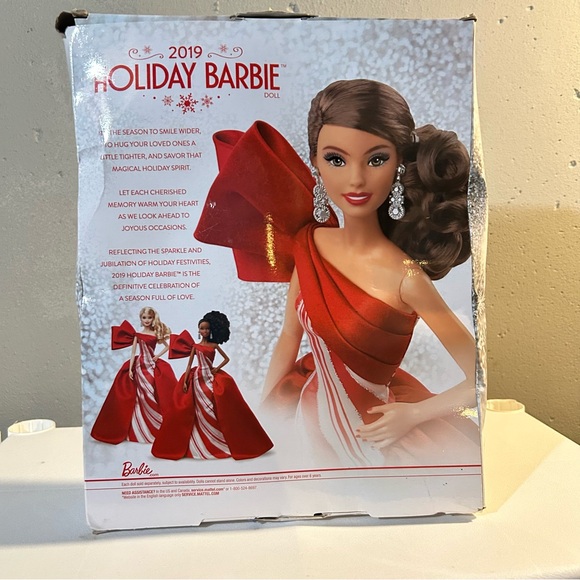 2019 brunette holiday barbie - Picture 3 of 6